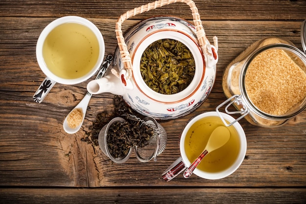 Guided tea tasting session